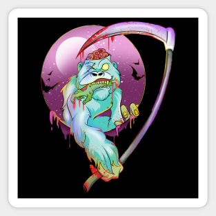 Creepy Cute Zombie monkey Sticker